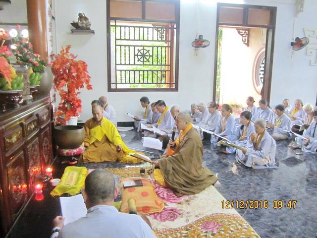 Đạo tràng Bát quan trai Tổ đình Thiên Bửu tổ chức lễ tri ân Tam bảo và tổng kết cuối năm.