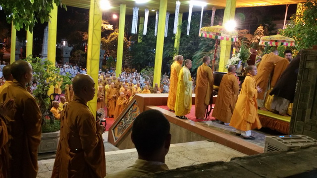 Trang nghiêm lễ nhập kim quan Trưởng lão Hòa thượng Thích Thiện Bình