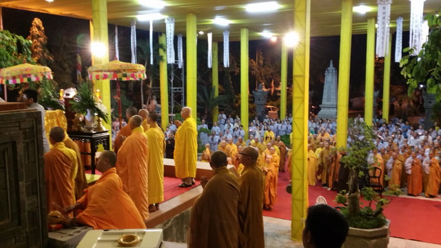 Trang nghiêm lễ nhập kim quan Trưởng lão Hòa thượng Thích Thiện Bình