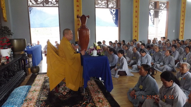 Khóa tu cuối năm tại chùa Linh Sơn Pháp Ấn