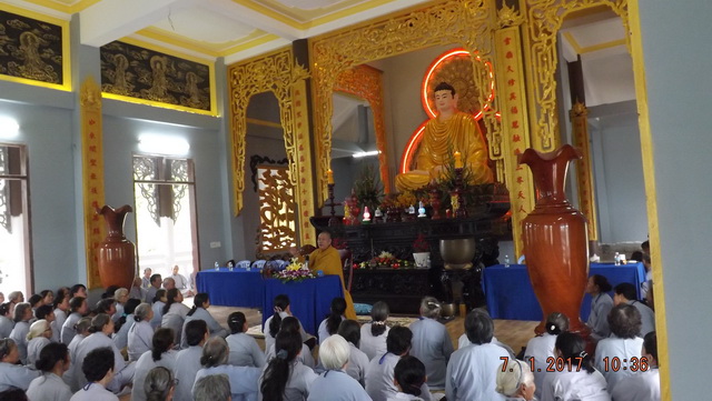 Khóa tu cuối năm tại chùa Linh Sơn Pháp Ấn