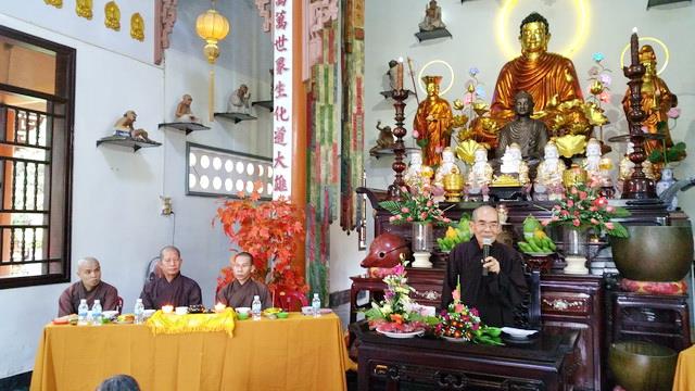 Đạo tràng Bát quan trai Tổ đình Thiên Bửu tổ chức lễ tri ân Tam bảo và tổng kết cuối năm.