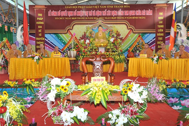 Thanh Hóa: Lễ công bố quyết định bổ nhiệm trụ trì chùa Bái Chăm