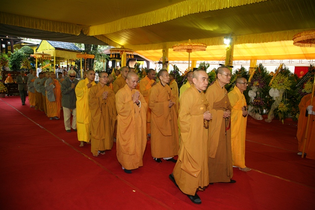 TT. Huế: Ban Trị sự GHPGVN tỉnh kính viếng tang lễ Cố HT. Thích Chơn Thiện