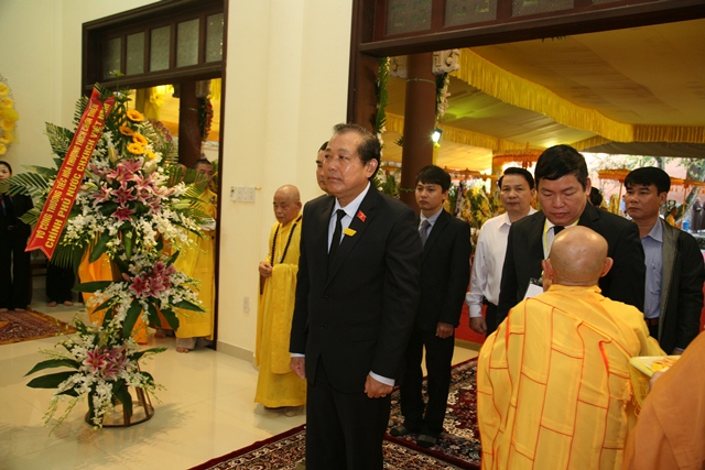 Chính phủ nước CHXHCNVN viếng tang Cố Trưởng lão HT. Thích Chơn Thiện