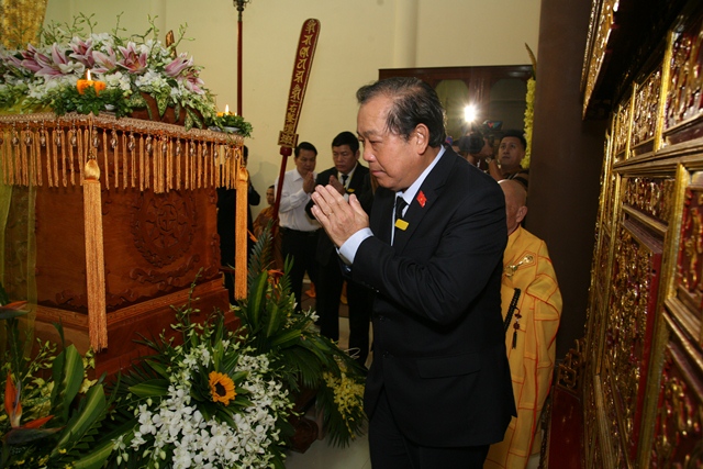 Chính phủ nước CHXHCNVN viếng tang Cố Trưởng lão HT. Thích Chơn Thiện