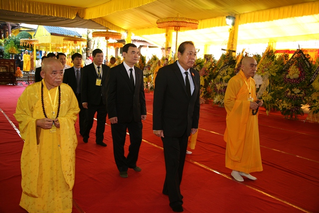 Chính phủ nước CHXHCNVN viếng tang Cố Trưởng lão HT. Thích Chơn Thiện