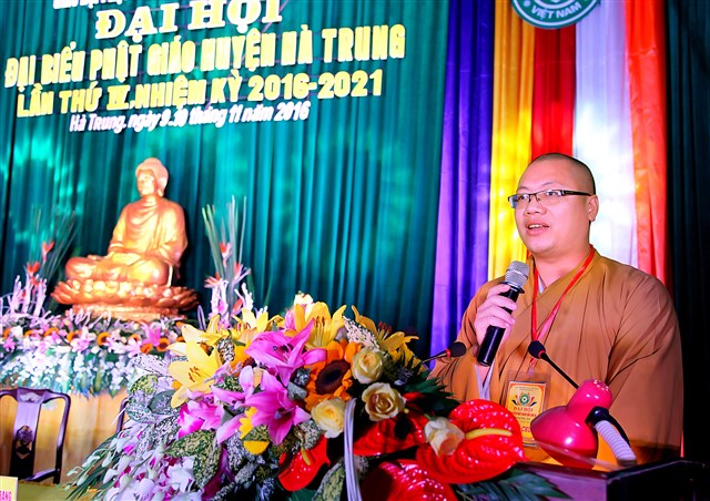 Hà Trung: Đại hội Đại biểu Phật giáo huyện NK IV (2016 – 2021)
