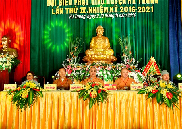 Hà Trung: Đại hội Đại biểu Phật giáo huyện NK IV (2016 – 2021)