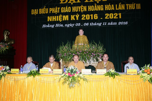 Hoằng Hóa: Phiên trù bị Đại hội Phật giáo huyện lần thứ III