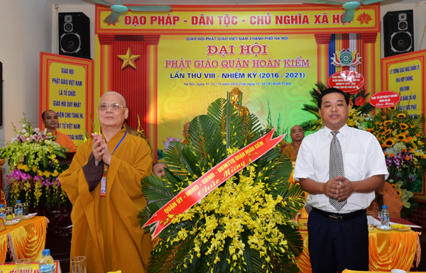 Hà Nội : Đại hội đại biểu Phật giáo quận Hoàn Kiếm nhiệm kỳ VIII (2016 – 2021)