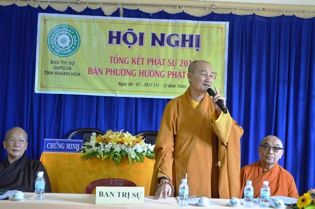 Phật giáo Khánh Hòa tổng kết Phật sự 2016
