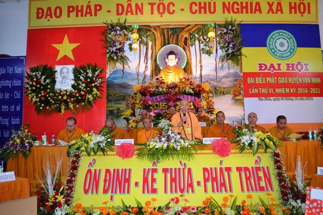 Khánh Hòa: Đại hội Đại biểu Phật giáo huyện Vạn Ninh lần thứ VI (2016-2021)