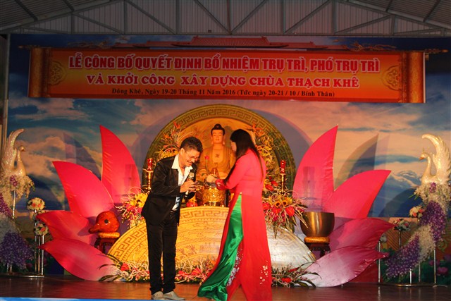 Thanh Hóa: Đêm văn nghệ chào mừng lễ Công bố Quyết định Bổ nhiệm Trụ trì và khởi công xây dựng chùa Thạch Khê