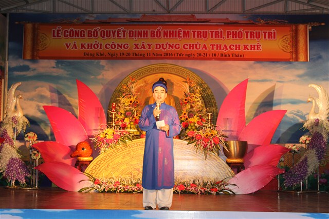 Thanh Hóa: Đêm văn nghệ chào mừng lễ Công bố Quyết định Bổ nhiệm Trụ trì và khởi công xây dựng chùa Thạch Khê