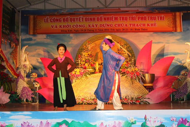 Thanh Hóa: Đêm văn nghệ chào mừng lễ Công bố Quyết định Bổ nhiệm Trụ trì và khởi công xây dựng chùa Thạch Khê