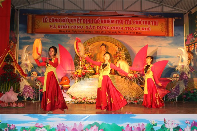 Thanh Hóa: Đêm văn nghệ chào mừng lễ Công bố Quyết định Bổ nhiệm Trụ trì và khởi công xây dựng chùa Thạch Khê