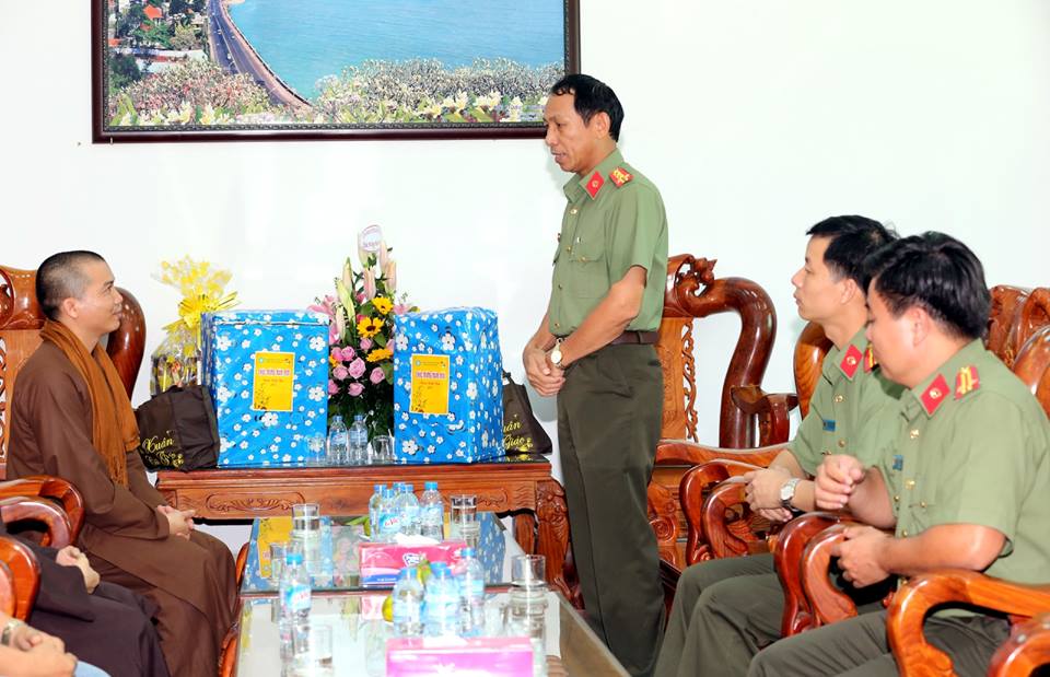 Thiền Tôn Phật Quang chúc tết BĐBP tỉnh BRVT
