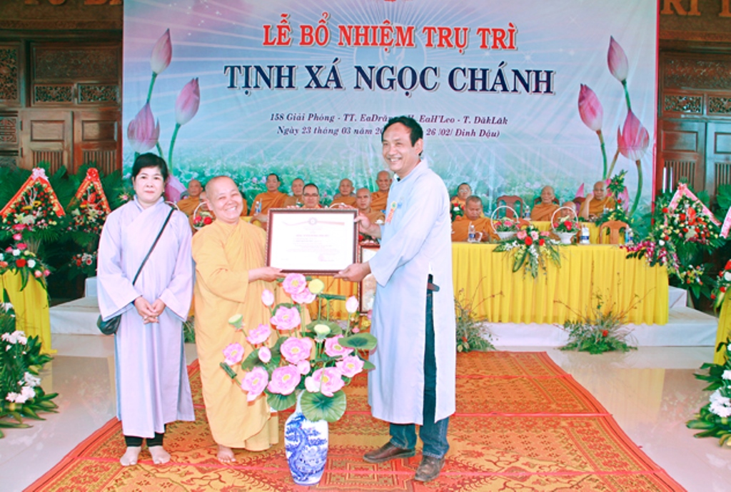 Đắk Lắk :Lễ Bổ Nhiệm Trụ Trì Tịnh xá Ngọc Chánh