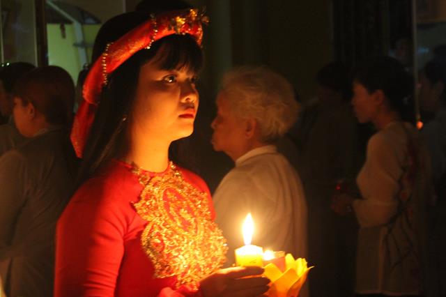 Đồng Tháp: Chùa An Khánh đêm hội hoa đăng Dược Sư