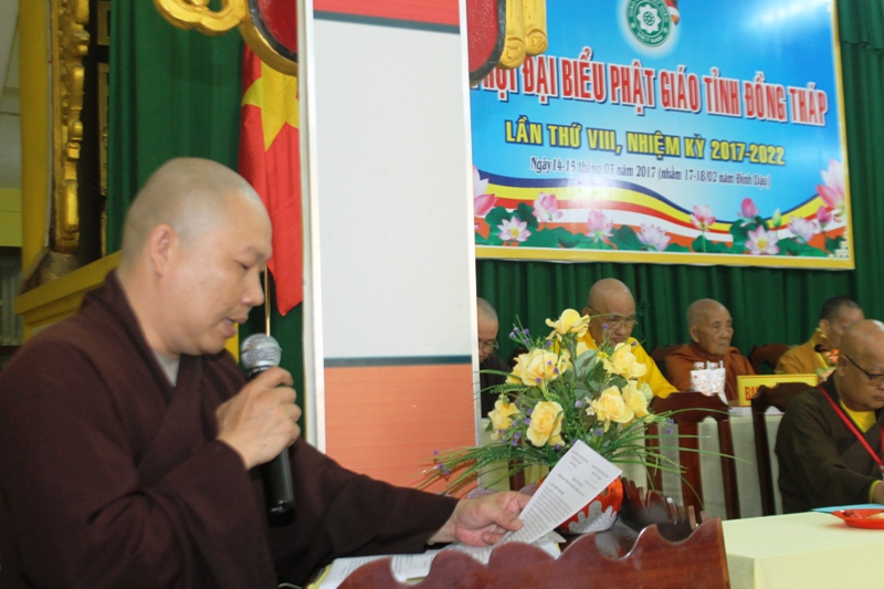 Phiên họp trù bị Đại Hội Phật Giáo Đồng Tháp nhiệm kỳ 2017-2022
