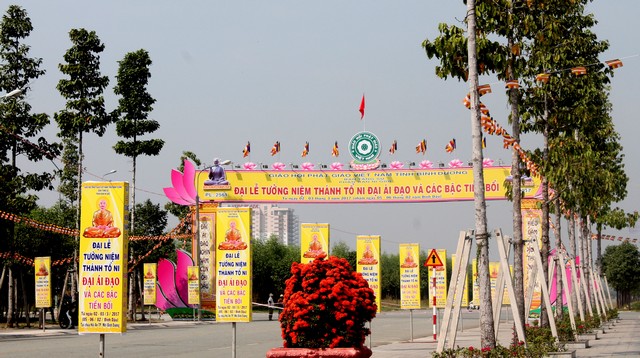 Bình Dương: Trước giờ khai mạc Đại lễ tưởng niệm Thánh Tổ Ni Đại Ái Đạo