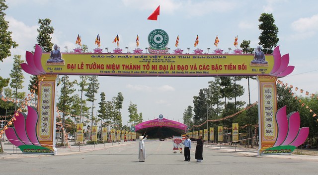 Bình Dương: Trước giờ khai mạc Đại lễ tưởng niệm Thánh Tổ Ni Đại Ái Đạo