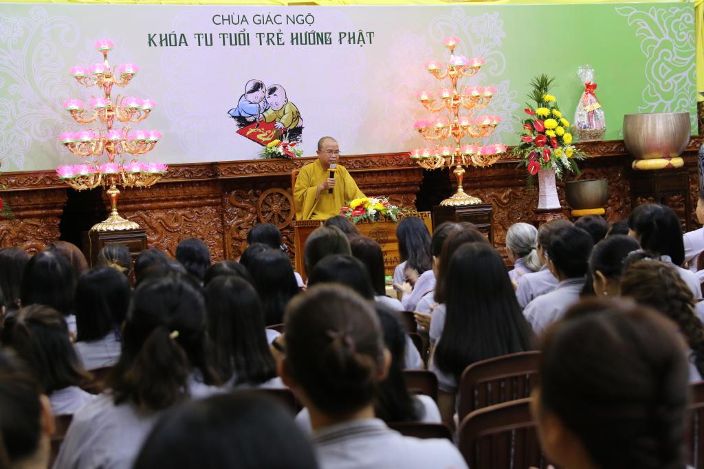 Chùa Giác Ngộ: Khóa tu ‘’Tuổi Trẻ Hướng Phật’’ lần thứ 9