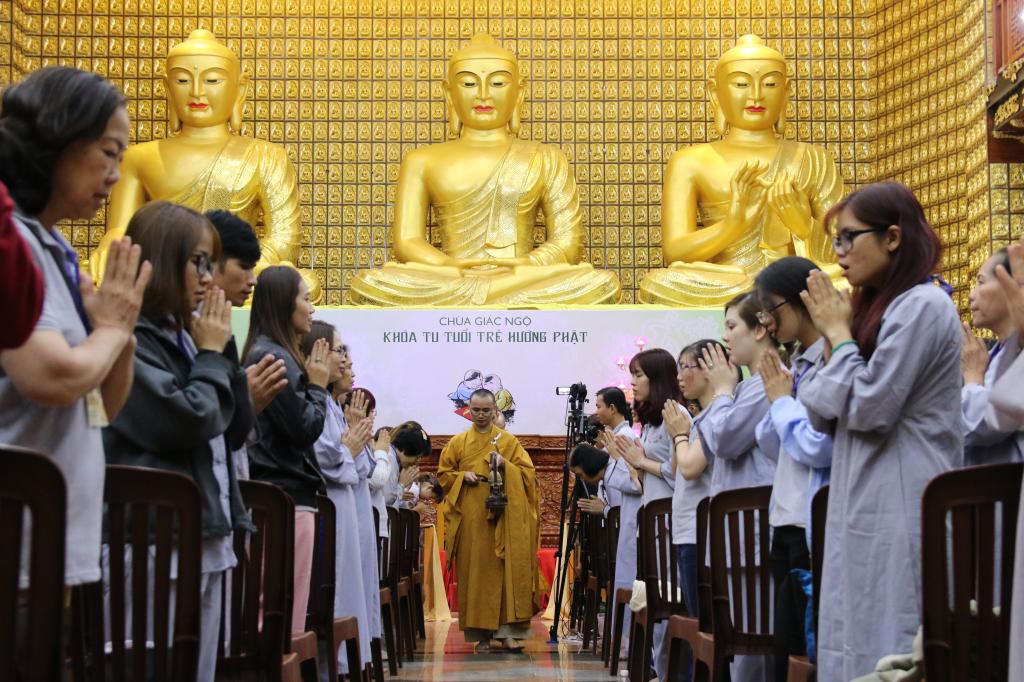 Chùa Giác Ngộ: Khóa tu ‘’Tuổi Trẻ Hướng Phật’’ lần thứ 9