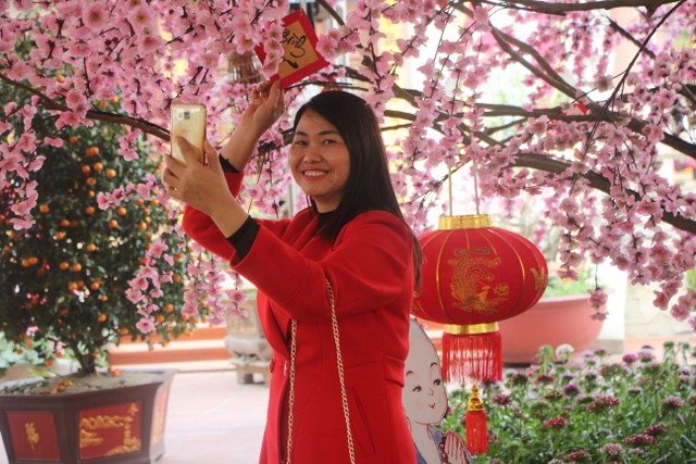 Thái Bình: Chùm ảnh không khí vui Tết xuân Đinh Dậu - chùa Từ Xuyên