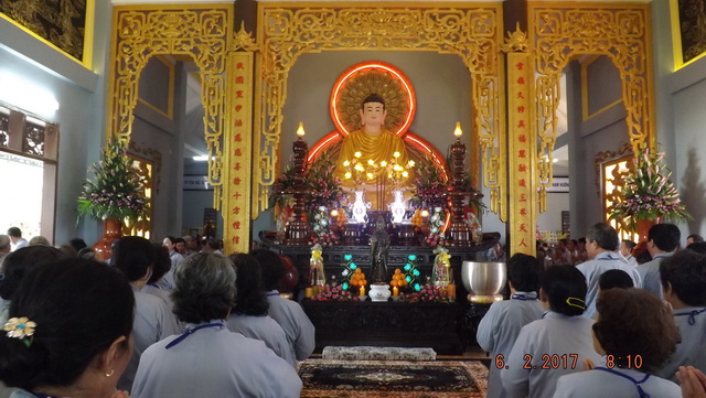 Lễ an vị tôn tượng Đức Bổn sư tại chùa Linh Sơn Pháp Ấn.