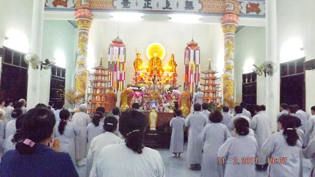 Tết Nguyên Tiêu và lễ cầu an đầu năm tại chùa Đức Hòa.