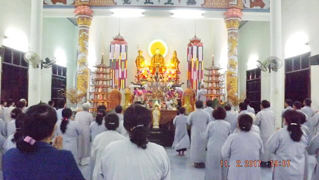 Tết Nguyên Tiêu và lễ cầu an đầu năm tại chùa Đức Hòa.