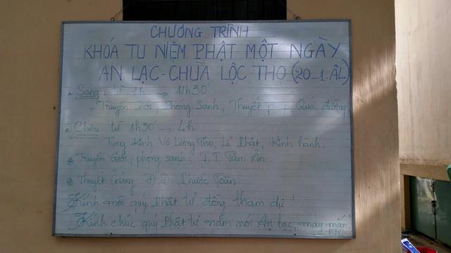 Chùa Lộc Thọ khai khóa tu Bát quan trai đầu năm