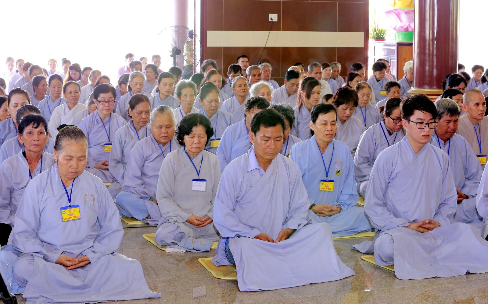Vĩnh Long: Tổ chức khóa tu thiền tại chùa Phật Ngọc Xá Lợi