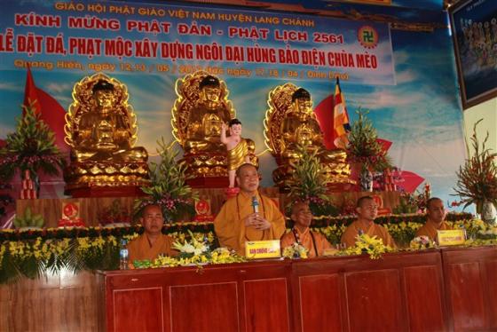 Lễ đặt đá - Phạt mộc xây dựng chùa Mèo - Lang Chánh