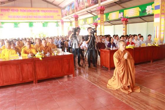 Lễ đặt đá - Phạt mộc xây dựng chùa Mèo - Lang Chánh