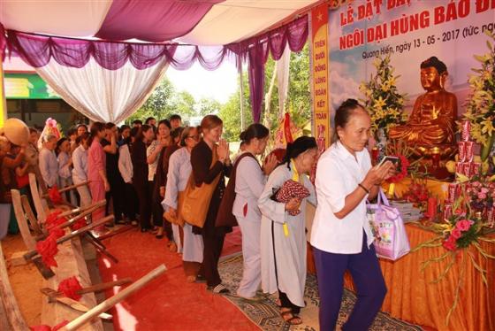 Lễ đặt đá - Phạt mộc xây dựng chùa Mèo - Lang Chánh