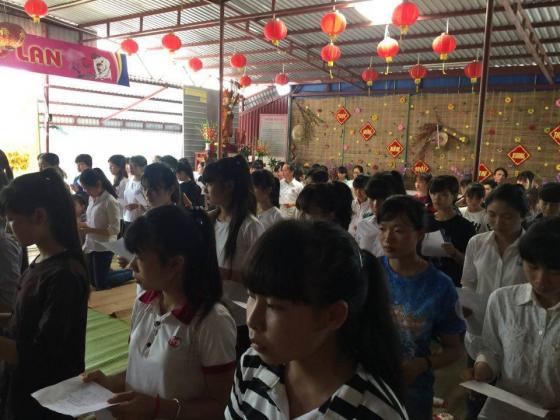 Lễ cầu nguyện mùa thi 2017 tại chùa Lễ Động