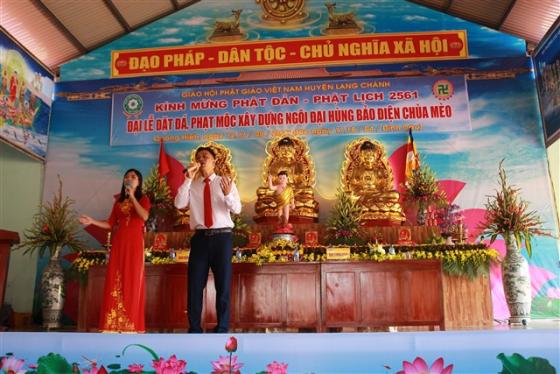 Lễ đặt đá - Phạt mộc xây dựng chùa Mèo - Lang Chánh