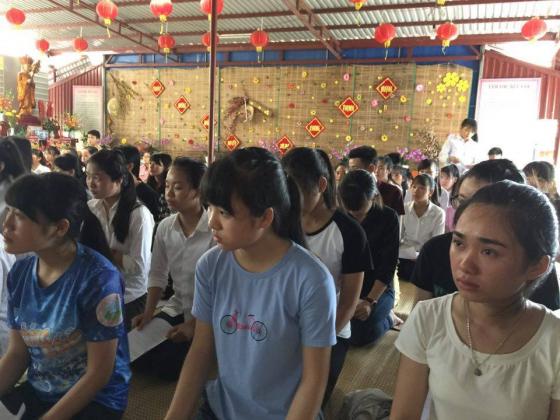 Lễ cầu nguyện mùa thi 2017 tại chùa Lễ Động