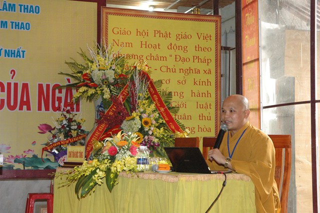 Chương trình Hội thảo Hoằng pháp của BTS GHPGVN huyện Lâm Thao, tỉnh Phú Thọ.