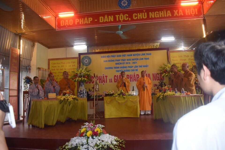 Chương trình Hội thảo Hoằng pháp của BTS GHPGVN huyện Lâm Thao, tỉnh Phú Thọ.
