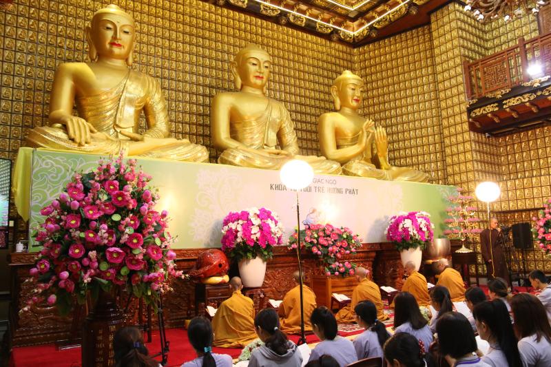 Chùa Giác Ngộ: Khóa tu &quot;Tuổi Trẻ Hướng Phật&quot; lần thứ 11