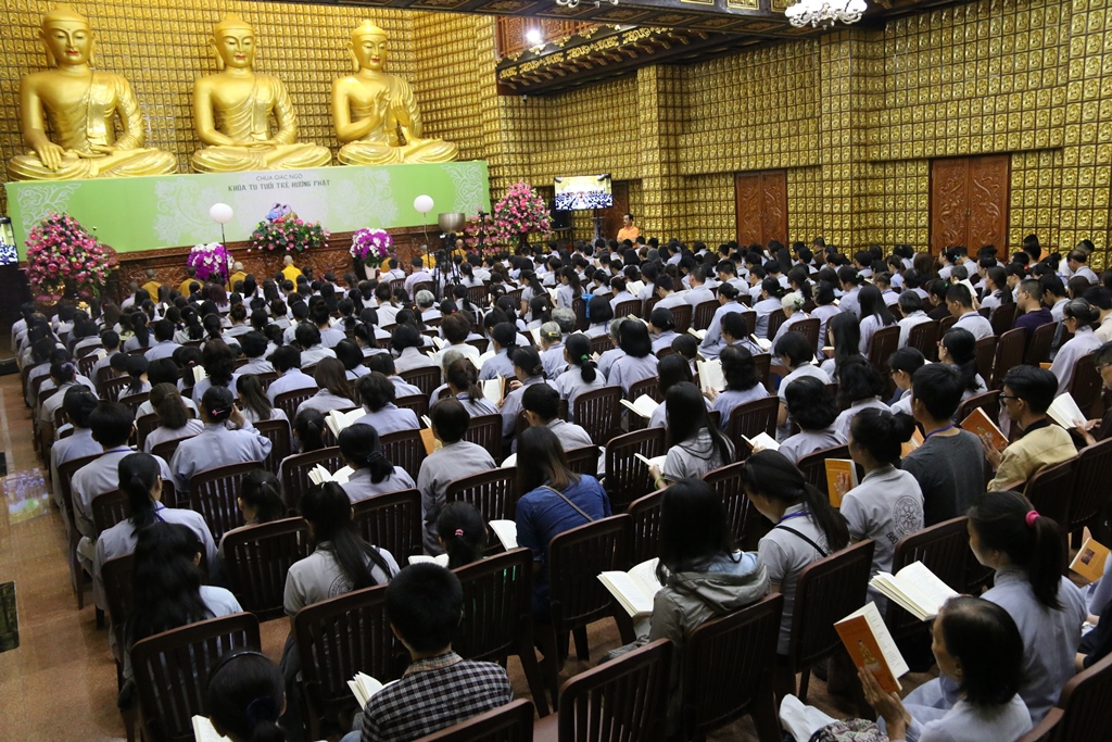 Chùa Giác Ngộ: Khóa tu ‘’Tuổi Trẻ Hướng Phật’’ lần thứ 13