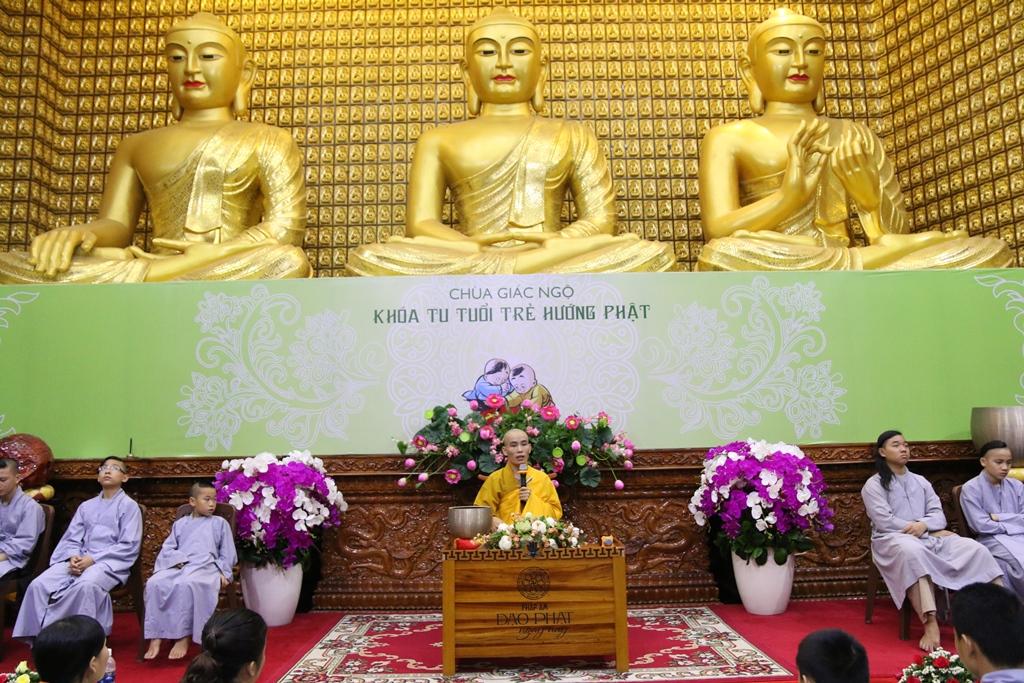 Chùa Giác Ngộ: Khóa tu ‘’Tuổi Trẻ Hướng Phật’’ lần thứ 13
