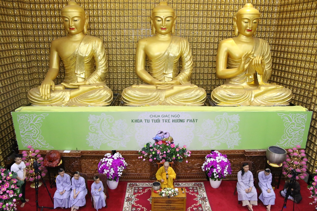 Chùa Giác Ngộ: Khóa tu ‘’Tuổi Trẻ Hướng Phật’’ lần thứ 13
