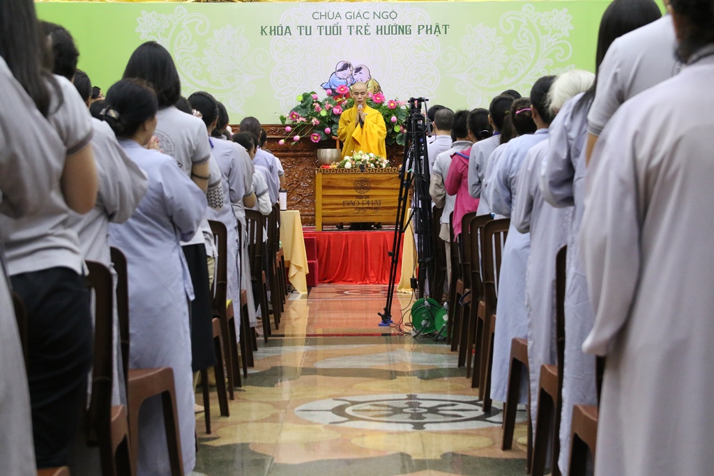 Chùa Giác Ngộ: Khóa tu ‘’Tuổi Trẻ Hướng Phật’’ lần thứ 13