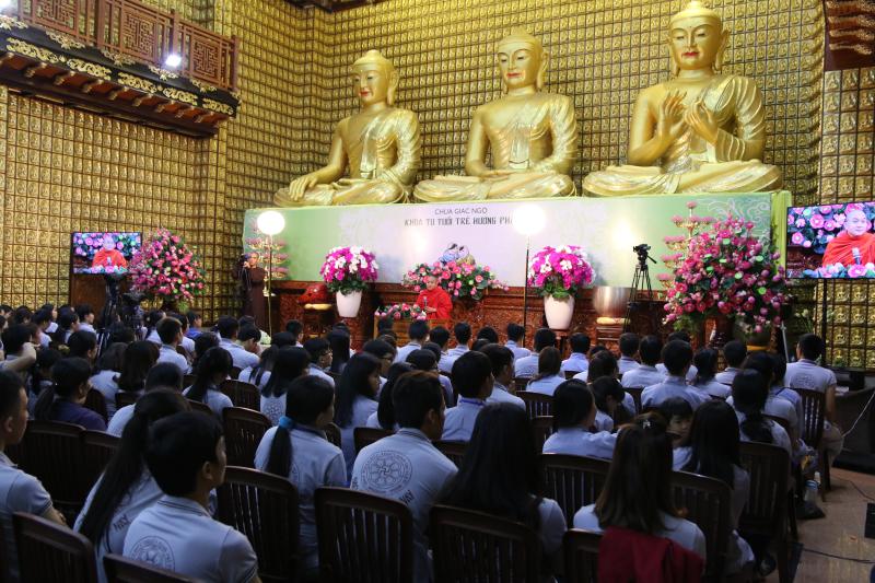 Chùa Giác Ngộ: Khóa tu &quot;Tuổi Trẻ Hướng Phật&quot; lần thứ 11