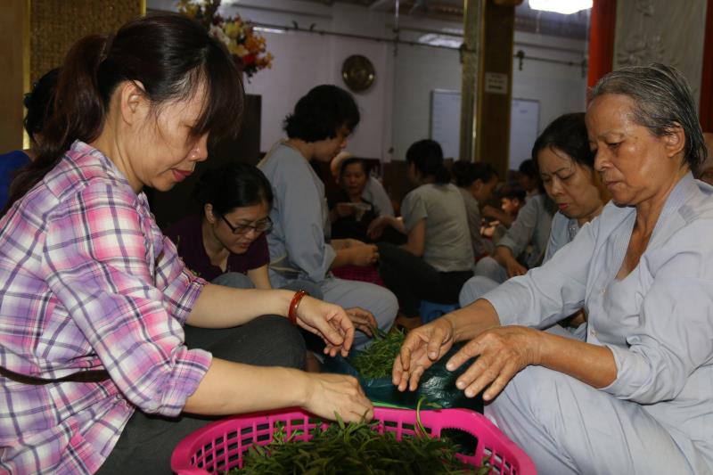 Ngày tu tập thứ hai tại khóa tu xuất gia gieo duyên chùa Giác Ngộ
